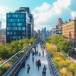 De la voie ferrée abandonnée au parc emblématique : la High Line à New York, une extraordinaire prom...